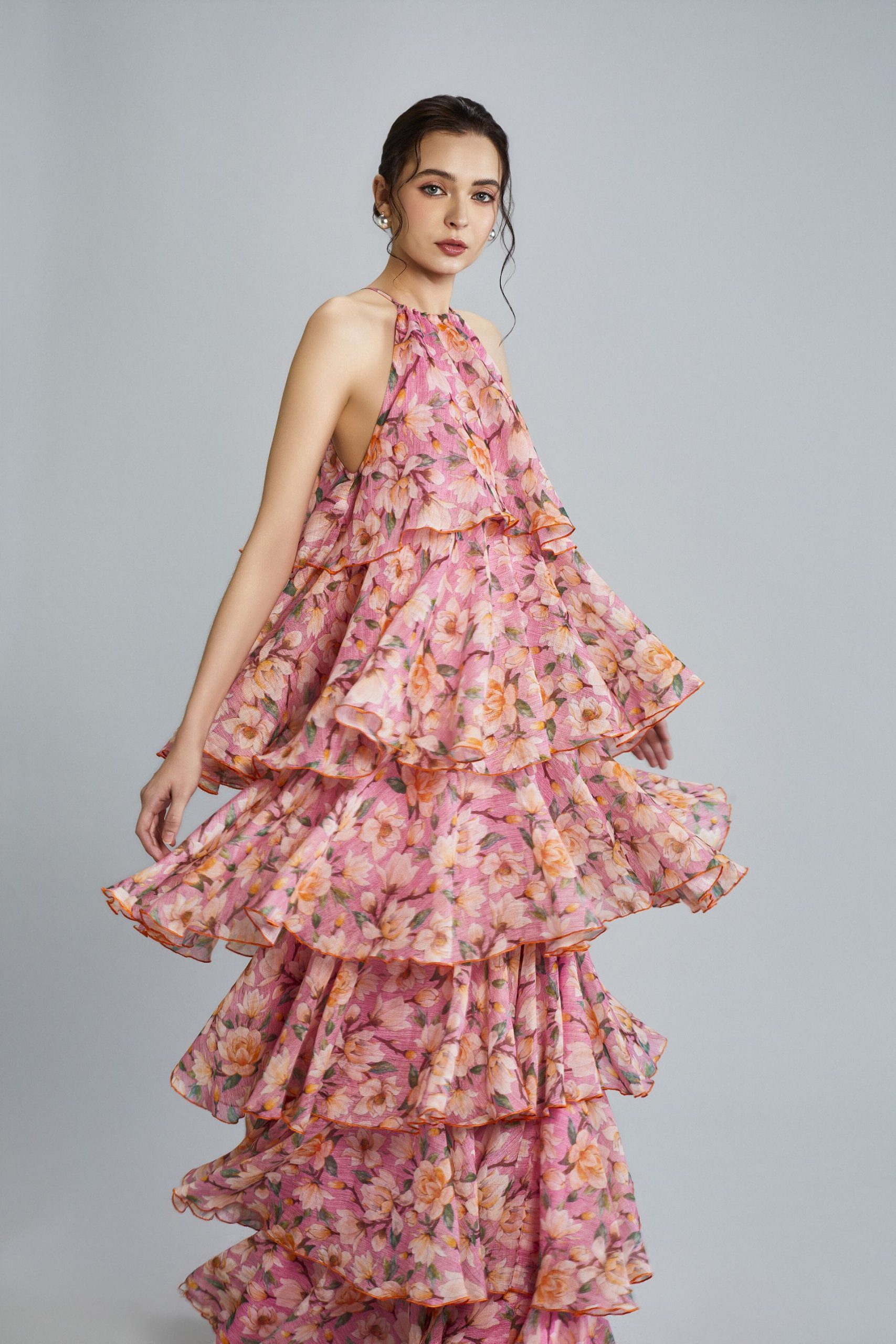 Bloom Dress Damasak Rose