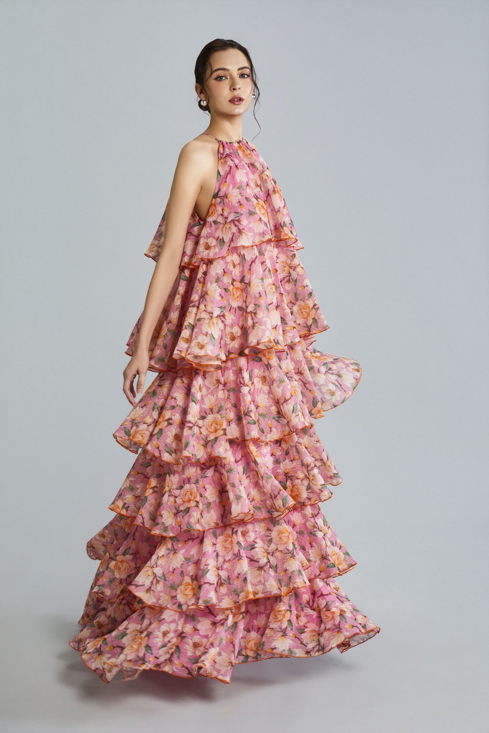 Bloom Dress Damasak Rose